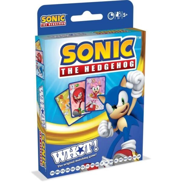 Whot! Sonic the Hedgehog - Card Game - WINNING MOVES - Sonic-themed card game for the whole family.