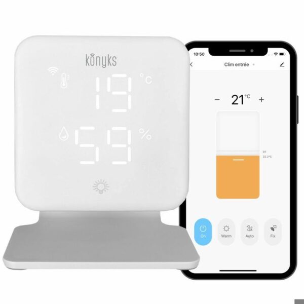 Wi-Fi Thermostat for Heat Pumps and Air Conditioners
