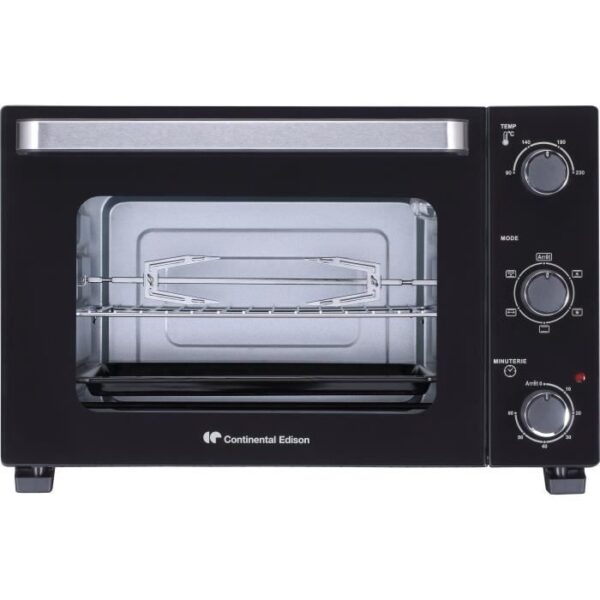 Continental Edison CEMF35B4 - Electric minifour 35L Black - 1500W - Rotissoire, natural convection