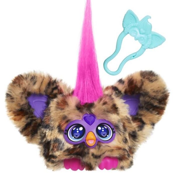 Furby Furblets Chee-Chee, Mini Electronic Plush for Girls and Boys, Over 45 Sounds, Ages 6 and Up, Hasbro