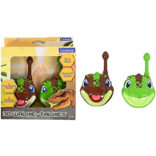 Walkie talkies 500m 3D dinosaurs