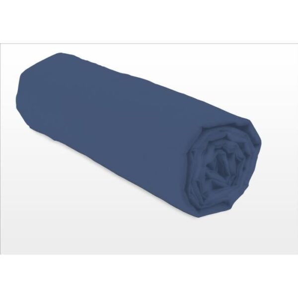 Lovely Home Draw Cover - 90 x 190 + 30 cm - 100% Cotton - Blue