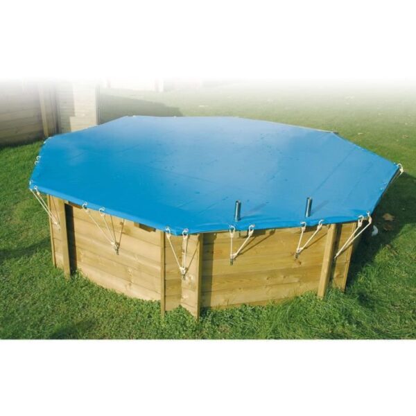 UBBINK Safety cover for swimming pool 300x490 - Blue