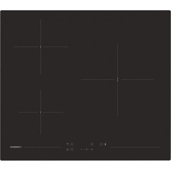 Vitroceramic hob - ROSIERES - 3 burners - 5500 W - Touch controls - 59 x 52 cm - RKD73CT