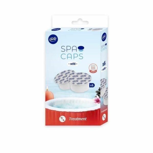 GRE SPA CAPS refills for inflatable spa disinfection - Chlorine-free - 6 capsules