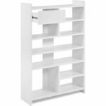 Shoe cabinet - MÜNSTER - White - 12 pairs of shoes - 71.5 x 25 x 109 cm – Bild 4