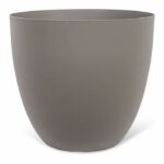 Flowerpot - GARDEN ID - Phoenix Taupe - 48 x 42 cm - 100% Recycled and Recyclable - Frost and UV Resistant - For Outdoors