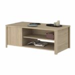 BETTY rectangular coffee table - In particle board covered with paper - Oak decor - Classic - L110 x H42 x D60 cm - Image 6