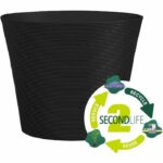 Flowerpot - GARDEN ID - Green Care Sense Black-Anthracite - 40 x 34 cm - 10 year warranty - 100% recycled - UV and frost resistant - Image 2
