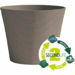 Flowerpot - GARDEN ID - Green Care Sense Taupe - 50 x 41 cm - 10 year warranty - 100% recycled - UV and frost resistant - Image 2