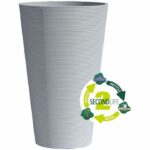 Tall flower pot - GARDEN ID - Green Care Sense Tall Blue stone - 55 cm - 10 year warranty - 100% recycled - UV and frost resistant - Image 2