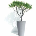 Tall flower pot - GARDEN ID - Green Care Sense Tall Blue stone - 55 cm - 10 year warranty - 100% recycled - UV and frost resistant - Image 3