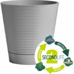 Water reserve pot - GARDEN ID - Green Care Sense Blue-Grey 40 cm - 10-year guarantee - 100% recycled - Image 2