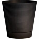 Water reserve pot - GARDEN ID - Green Care Sense Black-Anthracite 40 cm - 10-year guarantee - 100% recycled