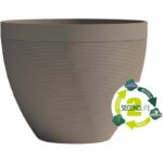 Flowerpot - GARDEN ID - Green Care Impact Taupe - 40 x 31 cm - 10-year guarantee - 100% recycled - UV/frost resistant - Image 2