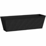 Planter - GARDEN ID - Green Care Impact Black-Anth - 50 x 16 x 16 cm - 10-year guarantee - 100% recycled - UV/frost resistant