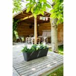 Planter - GARDEN ID - Green Care Impact Black-Anth - 50 x 16 x 16 cm - 10-year guarantee - 100% recycled - UV/frost resistant - Image 3