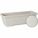 Planter - GARDEN ID Teramo - White 60 cm - Solidity - Integrated water reserve - Recycled & 100% recyclable - Volume for plants - Image 2
