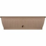 Planter - GARDEN ID Terraflor - Taupe 60 cm - Solidity - Water reserve - Recycled & 100% recyclable - Volume for plants.