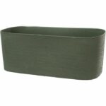 Planter + water reserve - GARDEN ID Respect - Verdigris 50 x 17 cm - 100% household waste - 100% recyclable