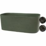XL planter with water reserve - GARDEN ID Respect - Verdigris 80 x 38 cm - 100% household waste - 100% recyclable - Image 3