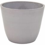Pot – MEGA COLLECTIONS – Ecostone Egg – Ø 31 cm – H 25.5 cm – Taupe