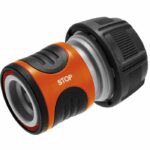 Gardena Aquastop watering connection-adapted Ø19mm hose-anti water flow-power grip-5 years warranty (18214-20)