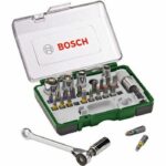 Bosch mixed Vitting set - 27 pieces kit, assortment of screwing tips with ratchet
