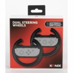 Pair of steering wheels - KONIX - For Nintendo Switch 2 Joy-Con controllers - Black - Image 2