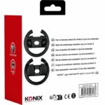Pair of steering wheels - KONIX - For Nintendo Switch 2 Joy-Con controllers - Black - Image 4