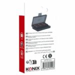 Protective and transport case - KONIX - For Nintendo Switch 2 game cartridges - Shockproof - 24 storage compartments - Black – Bild 4