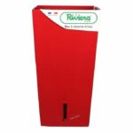 Riviera Square flower pot Eva New Plastic - 37 x 37 x H 68.5 cm - 69 l - Red