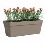 Planter - Plastic - Taupe - Rectangular - L49.9 x D20 x H18.1cm - ARTEVASI - Image 2