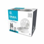 Snail water distributor with filter - 2800 ml - white, gray and transparent