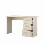 ESSENTIELLE Desk 3 drawers - Light acacia decor - L 121.2 x D 74.3 x H 55 cm - Image 4