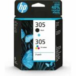 HP 305 Original Black Tri-Color Ink Cartridges 2-Pack (6ZD17AE)