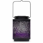 Solar lantern - GARDEN ID Attract - Mauve 11 x 11 h15 cm - 6 to 8 hours autonomy - Mobile - On/off button. - Image 2