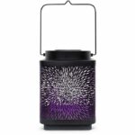 Solar lantern - GARDEN ID Attract - Mauve 16 x 16 h23 cm - 6 to 8 hours autonomy - Mobile - On/off button. - Image 2
