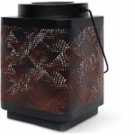 Solar lantern - GARDEN ID Attract - Orange 16 x 16 h23 cm - 6 to 8 hours autonomy - Mobile - On/off button.