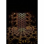 Solar lamp - GARDEN ID Column - Gold-Black Ø15 H30 cm - 6 to 8 hours of light - On/off button - AAA rechargeable battery. - Image 2