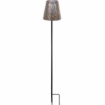 Solar lamp - GARDEN ID Gold - Ø12 h70 cm - Autonomy 6-8h - Stabilizing foot - On/off button - No wiring - AAA battery.