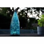Solar lantern - GARDEN ID Blue Dome - Ø17 H40 cm - Autonomy 6-8h - On/off button - Rechargeable AA battery. - Image 2