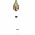Solar Terminal – GARDEN ID Fern – 16 x 46 cm – Lighting 6-8 hours – On/off button – Rechargeable AAA battery.