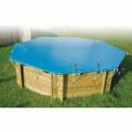 Winter and safety cover for wooden swimming pool - UBBINK - Octagonal 400x610 - Thickness 550gr - Complies with NF P 90-308