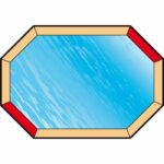 Winter and safety cover for wooden swimming pool - UBBINK - Octagonal 400x610 - Thickness 550gr - Complies with NF P 90-308 - Image 6