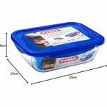 PYREX COOK & GO Rectangular preservation dish 3,3l 30x23cm + Blue lid - Image 2