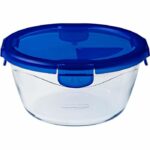 PYREX COOK & GO Round storage dish 1,6l 20cm + Blue lid