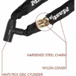 Bicycle Anti-Theft Chain - MASTER LOCK - 90 cm length - Hardened steel resistant to cutting and sawing - Image 3