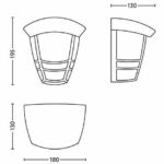 Creek-Application Metal Wall H19.5cm White Philips - Image 3