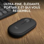 LOGITECH - Wireless mouse - Pebble Mouse 2 M350s - Graphite - (910-007015) - Image 2